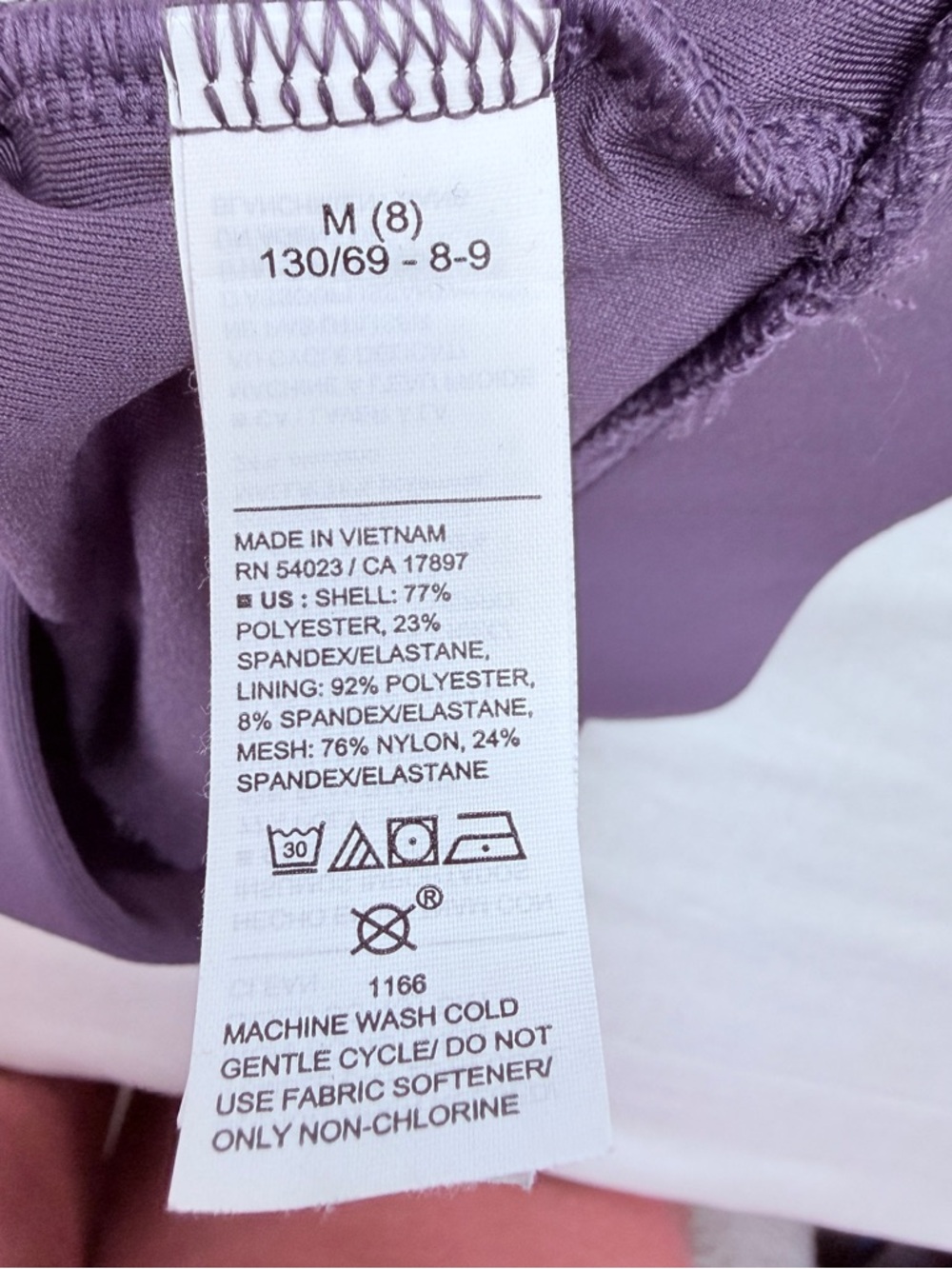 Old Navy Purple Tank-Style Sports Bra with White Trim - Picture 8 of 8